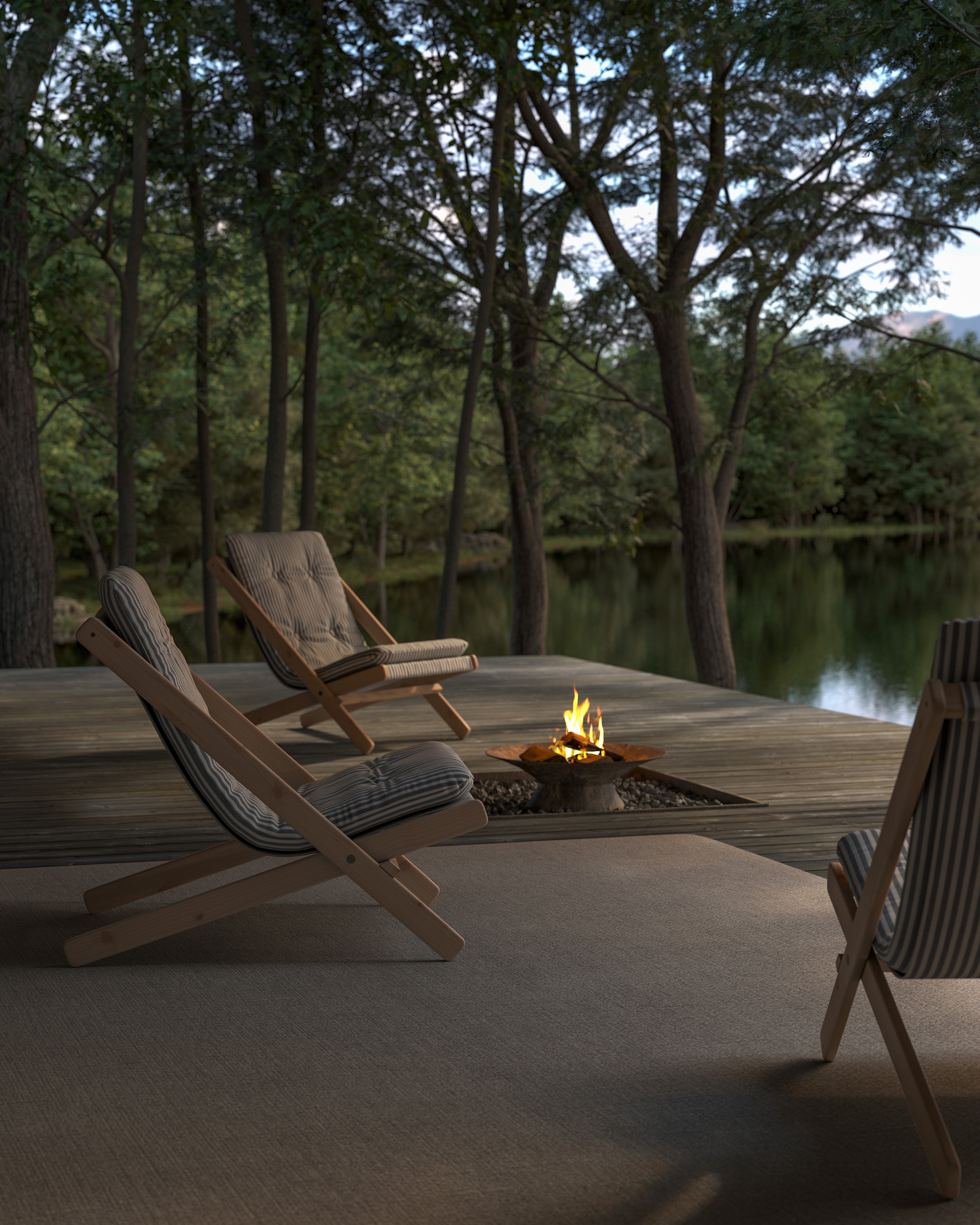 BOOGIE RAW BEECH W. BOOGIE MATTRESS BEACH BLUE