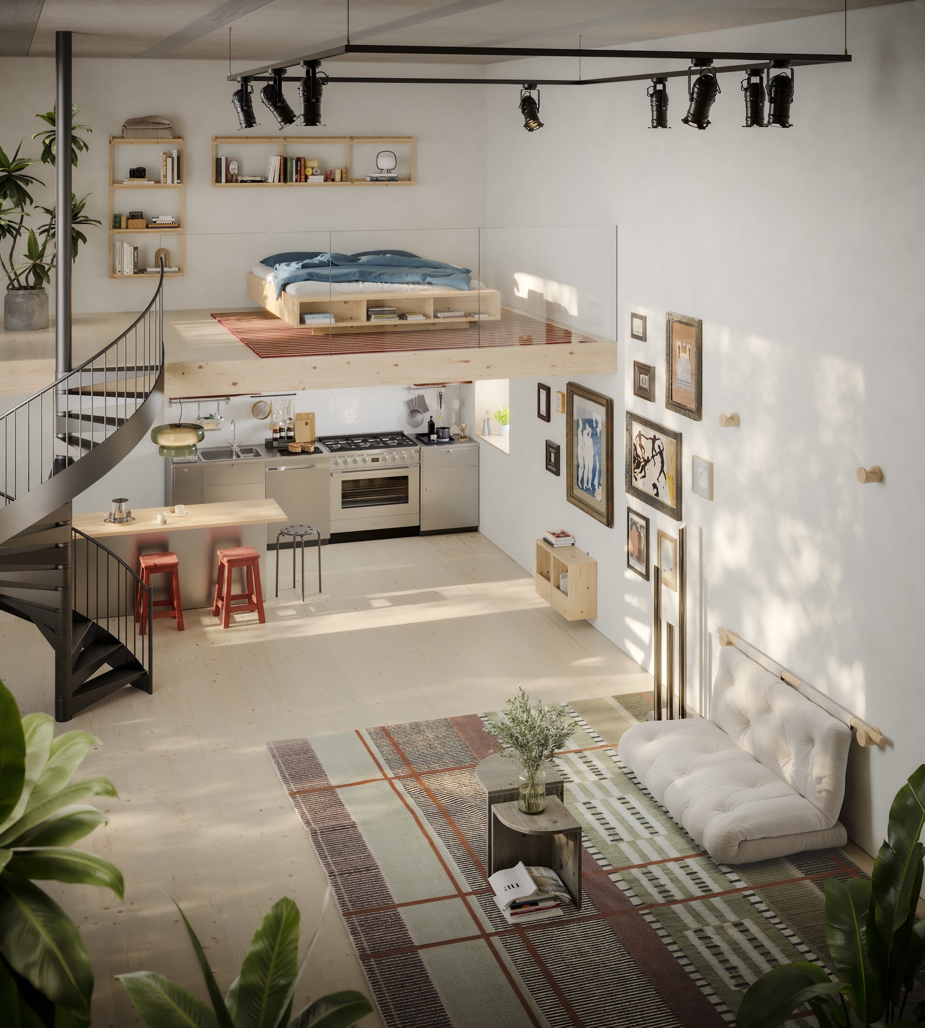 HOOKED RAW 135 x 200 W. BRAVO MATTRESS CHOCOLATE