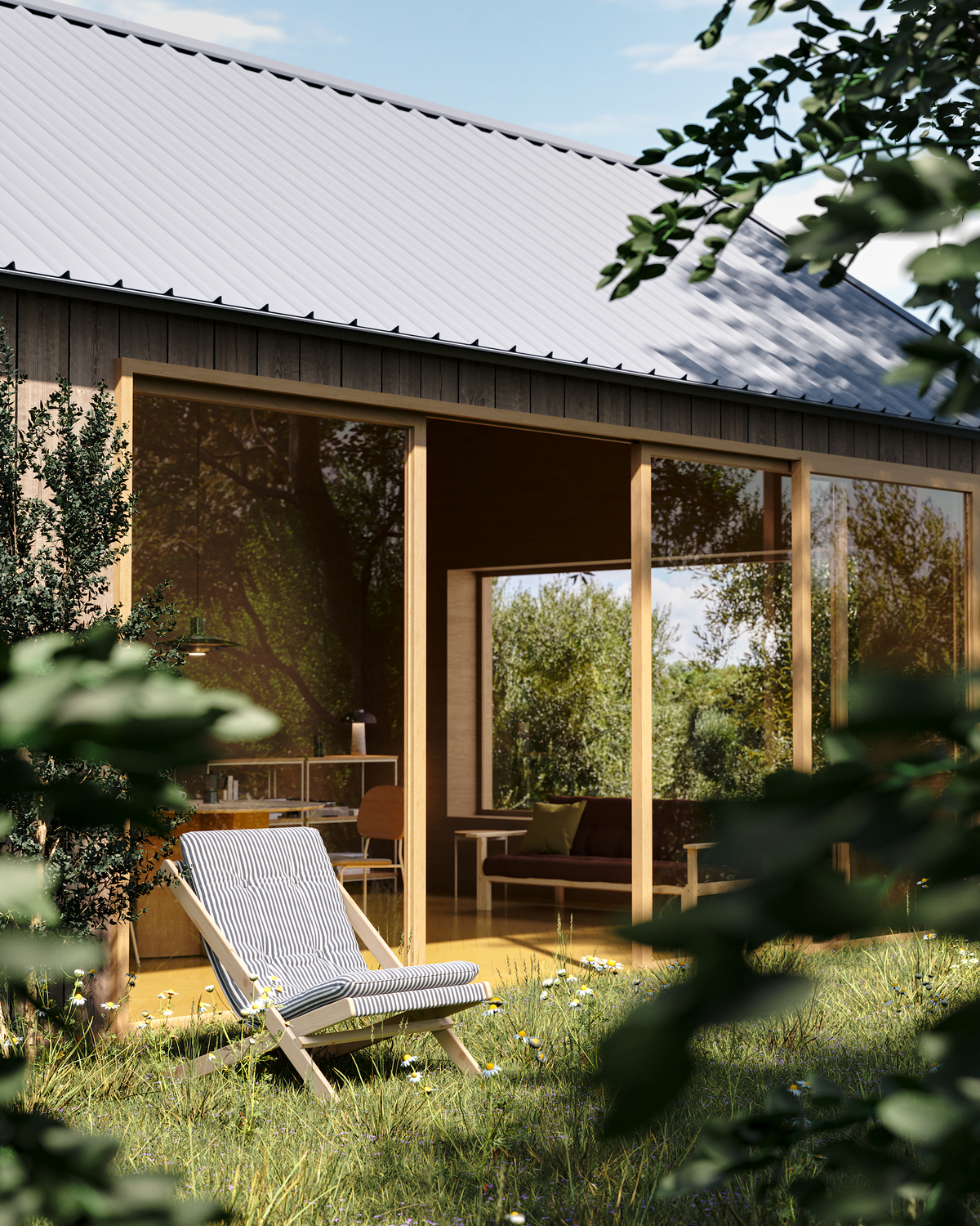 BOOGIE RAW BEECH W. BOOGIE MATTRESS BEACH BLUE