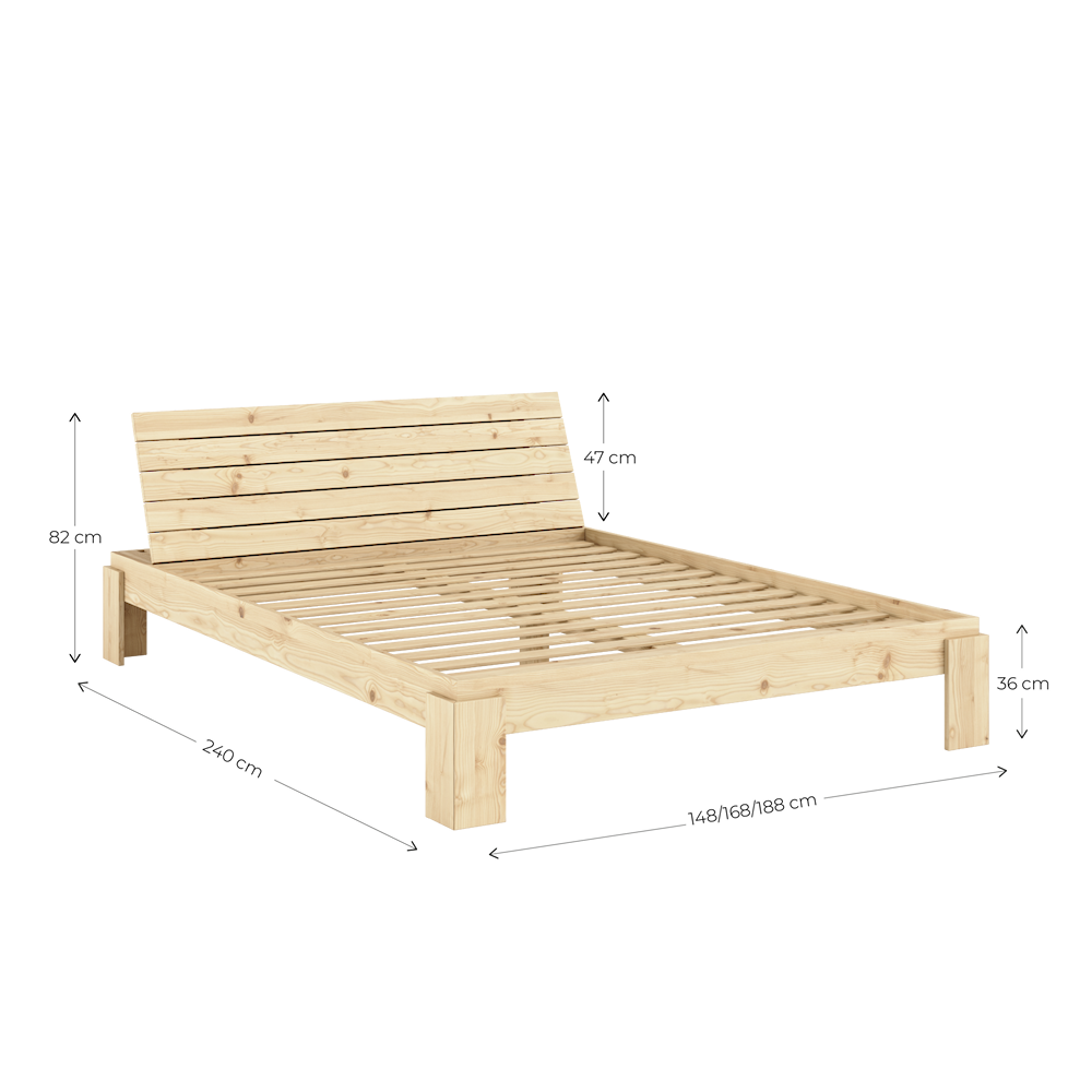 LAYERS BED HEADBOARD CLEAR 140 X 200