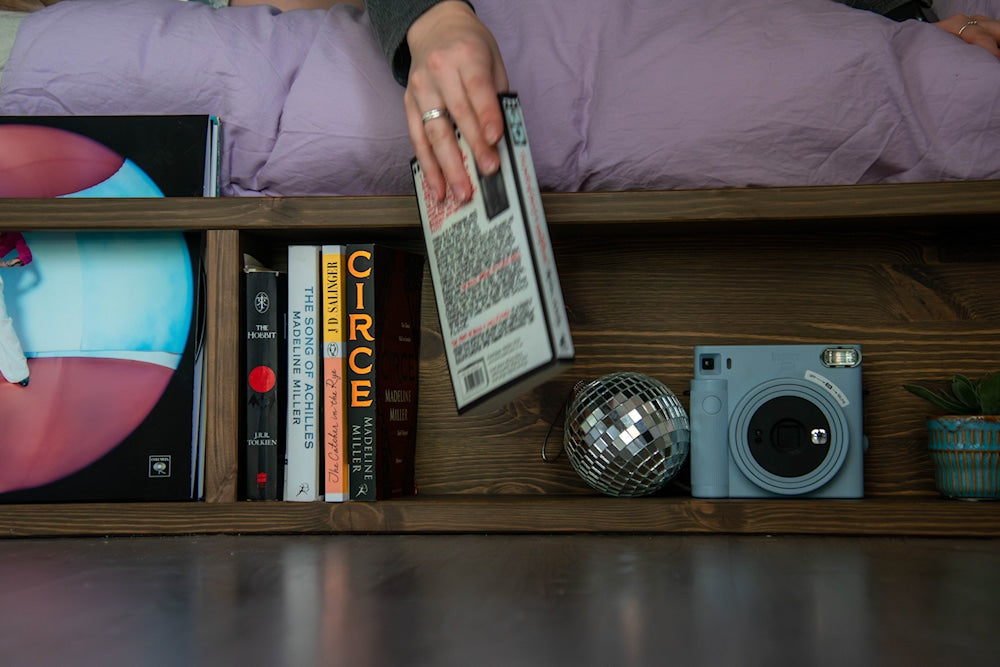 ZIGGY BED CAROB BROWN LACQUERED 160 X 200